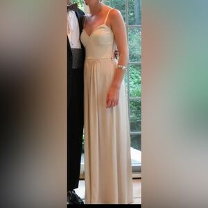 BCBG Max Azria Off-White Maxi Dress